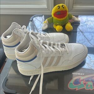 adidas White and Blue Athletic Shoes